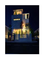 Thiết kế xây nhà 2 tầng trên đất vuông 11x11m docx