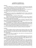 Câu hỏi tư vấn pháp luật