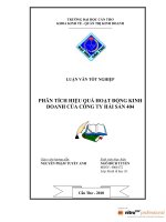 phân tích hiệu quả hoạt động kinh doanh của công ty hải sản 404