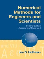 numerical methods for engineers and scientists