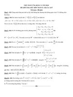 ĐỀ THI CUỐI kỳ môn TOÁN II k57   không đáp án