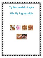 Tự làm sandal xỏ ngón kiểu Hy Lạp cực điệu potx