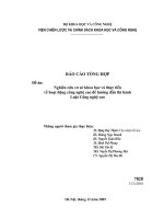 Nghiên cứu cơ sở khoa học và thực tiễn về hoạt động công nghệ cao để hướng dẫn thi hành luật công nghệ cao