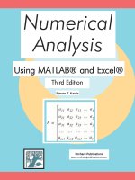 numerical analysis using matlab and excel - steven t. karris