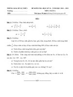 Đề và đáp án học kỳ II Toán 6 năm học 2012 - 2013 Phòng GD & ĐT Lệ Thủy