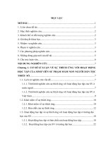 BIỆN PHÁP NÂNG CAO KHẢ NĂNG THÍCH ỨNG VỚI HOẠT ĐỘNG THỰC HÀNH MÔN HỌC CỦA SINH VIÊN NGƯỜI DÂN TỘC THIỂU SỐ    LUẬN VĂN THẠC SĨ KHOA HỌC GIÁO DỤC HỌC