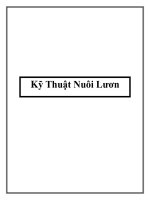 Kỹ Thuật Nuôi Lươn doc