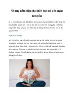 Những dấu hiệu cho thấy bạn đã đến ngày lâm bồn doc