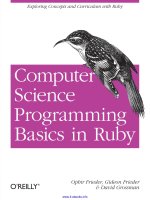 computer science programming basics in ruby