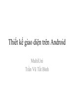 Phần 3 Thiết kế giao diện Android