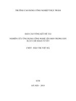 Nghiên cứu ứng dụng công nghệ lên men trong sản xuất chè shan tuyết
