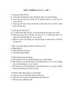 Bộ đề trắc nghiệm vật lý