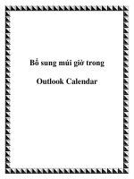 Bổ sung múi giờ trong Outlook Calendar doc