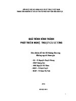 Công trình nghiên cứu khoa học : Quá trình hình thành phát triển nghệ thuật cải lương