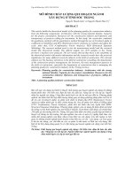 MÔ HÌNH CHẤT LƯỢNG QUI HOẠCH NGÀNH XÂY DỰNG Ở TỈNH SÓC TRĂNG pptx