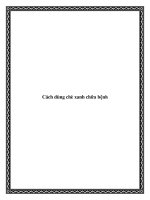 Cách dùng chè xanh chữa bệnh pdf