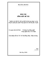 Nghiên cứu, thiết kế, chế tạo thiết bị khử mực phục vụ cho công tác giảng dạy nghề công nghệ sản xuất bột giấy và giấy