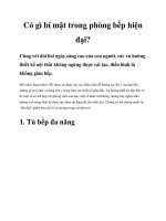 Có gì bí mật trong phòng bếp hiện đại? pptx