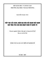 tiếp tục cải cách, hiện đại hóa hải quan việt nam đáp ứng yêu cầu hội nhập kinh tế quốc tế