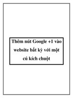 Thêm nút Google +1 vào website bất kỳ với một cú kích chuột pdf