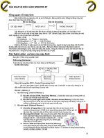 Giáo án Bài giảng: Công nghệ thông tin về máy tính và hệ điều hành dùng cho máy tính