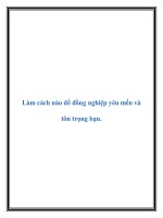 Làm cách nào để đồng nghiệp yêu mến và tôn trọng bạn pot