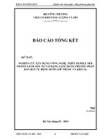 Nghiên cứu xây dựng công nghệ, thiết bị phục hồi piston giảm xóc xe tải nặng bằng phương pháp hàn bán tự động dưới lớp thuốc và khí CO2