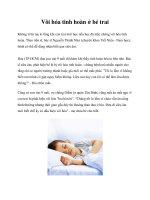 Vôi hóa tinh hoàn ở bé trai doc