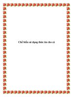 Chế biến sử dụng thức ăn cho cá potx