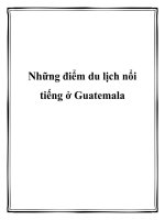 Những điểm du lịch nổi tiếng ở Guatemala doc