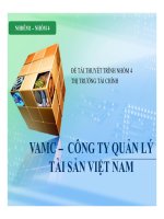 Thuyết trình VAMC – công ty quản lý tài sản Việt Nam