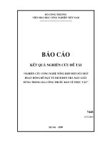 Nghiên cứu công nghệ tổng hợp một số chất hoạt động mặt từ dịch đen nhà máy giấy dùng trong gia công thuốc bảo vệ thực vật