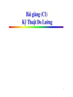 Chương 1: Kỹ thuật đo lường