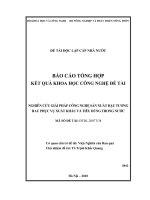 nghiên cứu giải pháp công nghệ sản xuất đậu tương rau phục vụ xuất khẩu và tiêu dùng trong nước