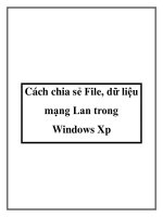 Cách chia sẻ File, dữ liệu mạng Lan trong Windows Xp pptx