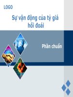 sự vận động của tỷ giá hối đoái