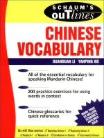 schaum's outline of chinese vocabulary