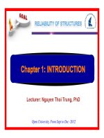 Reliability of structures chapter 1