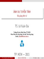 bài giảng ánh xạ tuyến tính