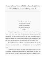 Truyện An Dương Vương và Mị Châu, Trọng Thuỷ kết thúc với sự thất bại của Âu Lạc, An Dương Vương đi . ppt