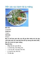 Hến xào xúc bánh đa lạ miệng docx