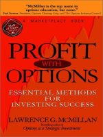 profit with options essential methods for investing success - wiley