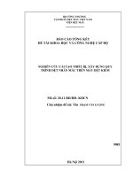 Nghiên cứu cải tạo thiết bị, xây dựng quy trình dệt nhãn mác trên máy dệt kiếm