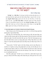 TRUYỀN THUYẾT dân GIAN về tứ KIỆT