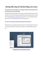 Hướng dẫn tăng tốc độ khởi động của Linux potx