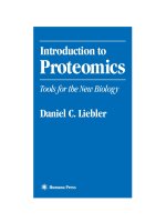introduction to proteomics tools for the new biology - daniel c. liebler