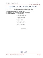 THIẾT KẾ CÔNG CỤ PHÁI SINH