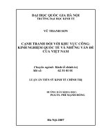 Cạnh tranh đối với khu vực công kinh nghiệm quốc tế và những vấn đề của Việt Nam