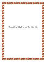 Chia sẻ kiến thức hiệu quả cho nhân viên docx