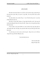 Luận văn công nghệ sinh học Nghiên cứu tái sử dụng nước thải chứa chất hữu cơ vào canh tác nông nghiệp